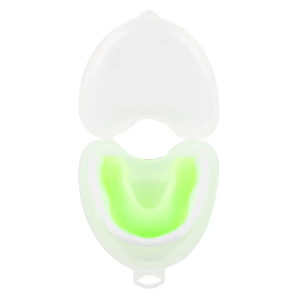 권투 마우스 가드 치아 보호대 중괄호 권투 치아 보호대 치아 가드 스포츠 중괄호 치열 교정 기기 트레이너