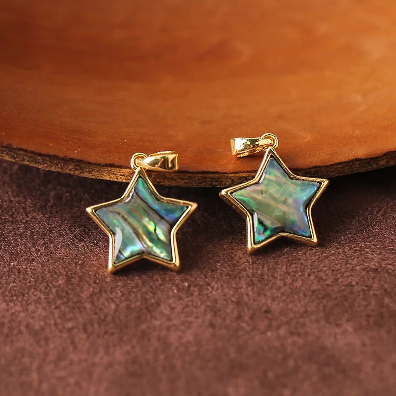 

2 шт., подвеска из натуральной звезды в форме морского ушка-позолоченный ювелирный шарм для изготовления разъемов для изготовления ювелирных изделий