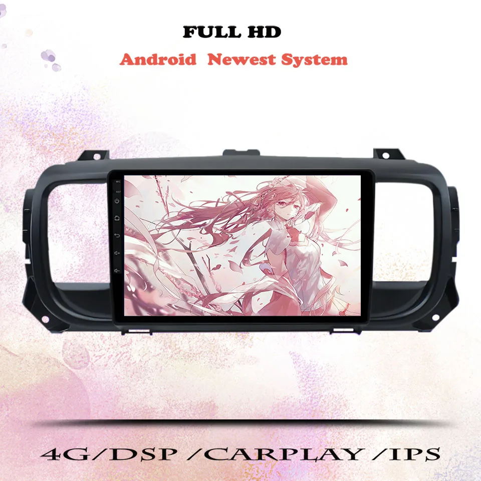 Android 14 Car Radio Multimedia Video Music Tape Recorder For Peugeot Expert 2016 2018 2021 Navigation GPS 2 Din DVD Head Unit