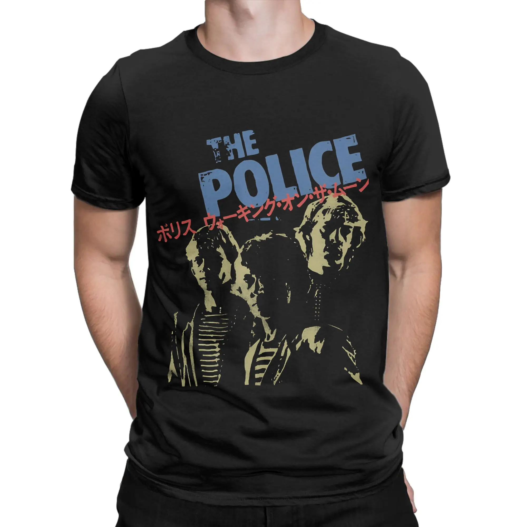 The Police Rockband T-Shirts mit Grafikdruck für Männer und Frauen, 100 % Baumwolle, T-Shirt-Kleidung