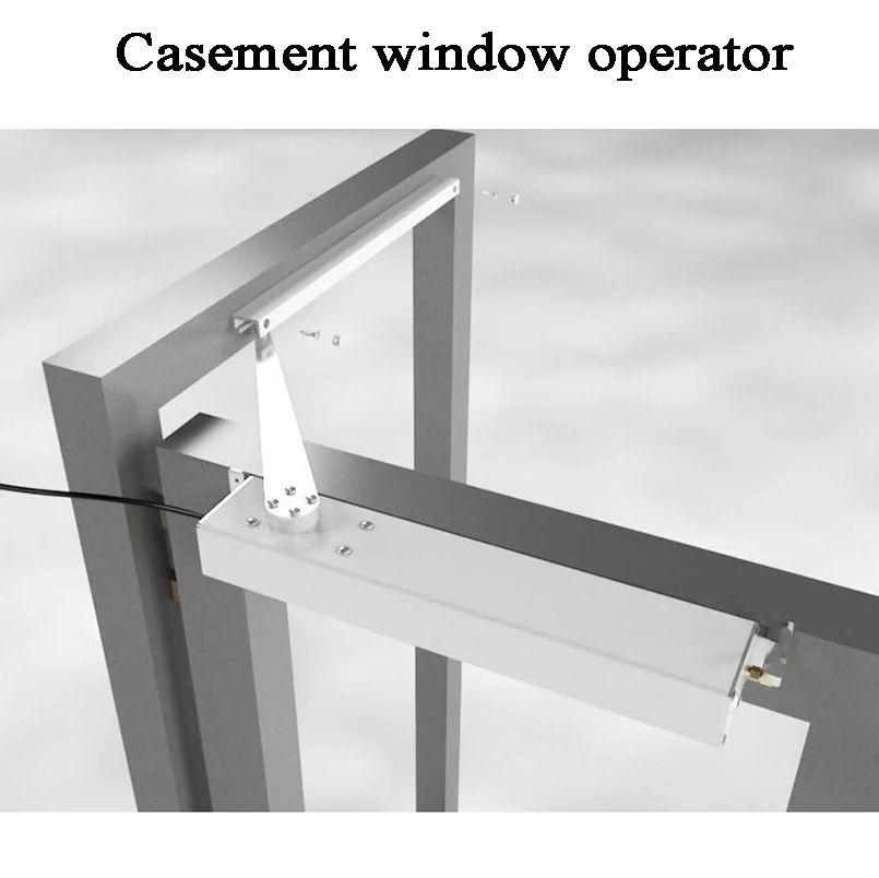 Motorized Casement Window Actuator Optional WiFi Remote For Ventilation Skylight Awning Opener