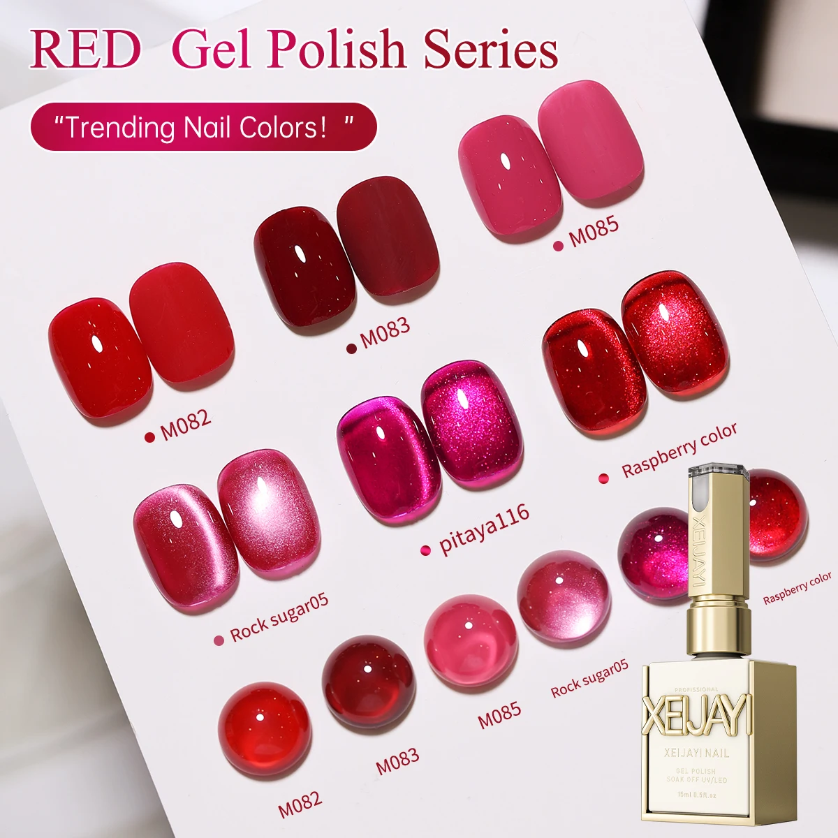 

Набор из 6 шт., гель-лак для ногтей «кошачий глаз», новый стиль 2025 года, розовый дизайн ногтей «кошачий глаз», подходит для дизайна женского маникюрного салона