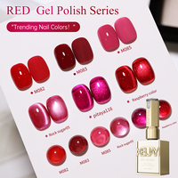 6pcs set cat eye nail polish gel 2025 new style Pink cat eye nail art suitable for women's nail salon design