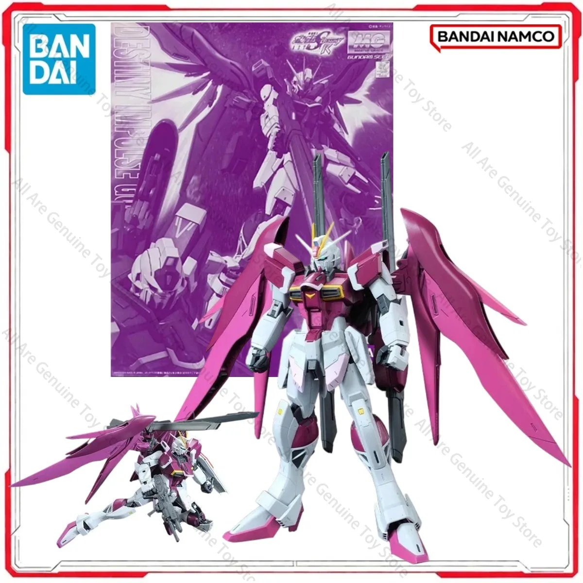 Kit de modèles Gundam originaux Bandai, MG Destiny Impulse R, figurines d'anime, jouets, cadeaux pour garçons et filles, en Stock