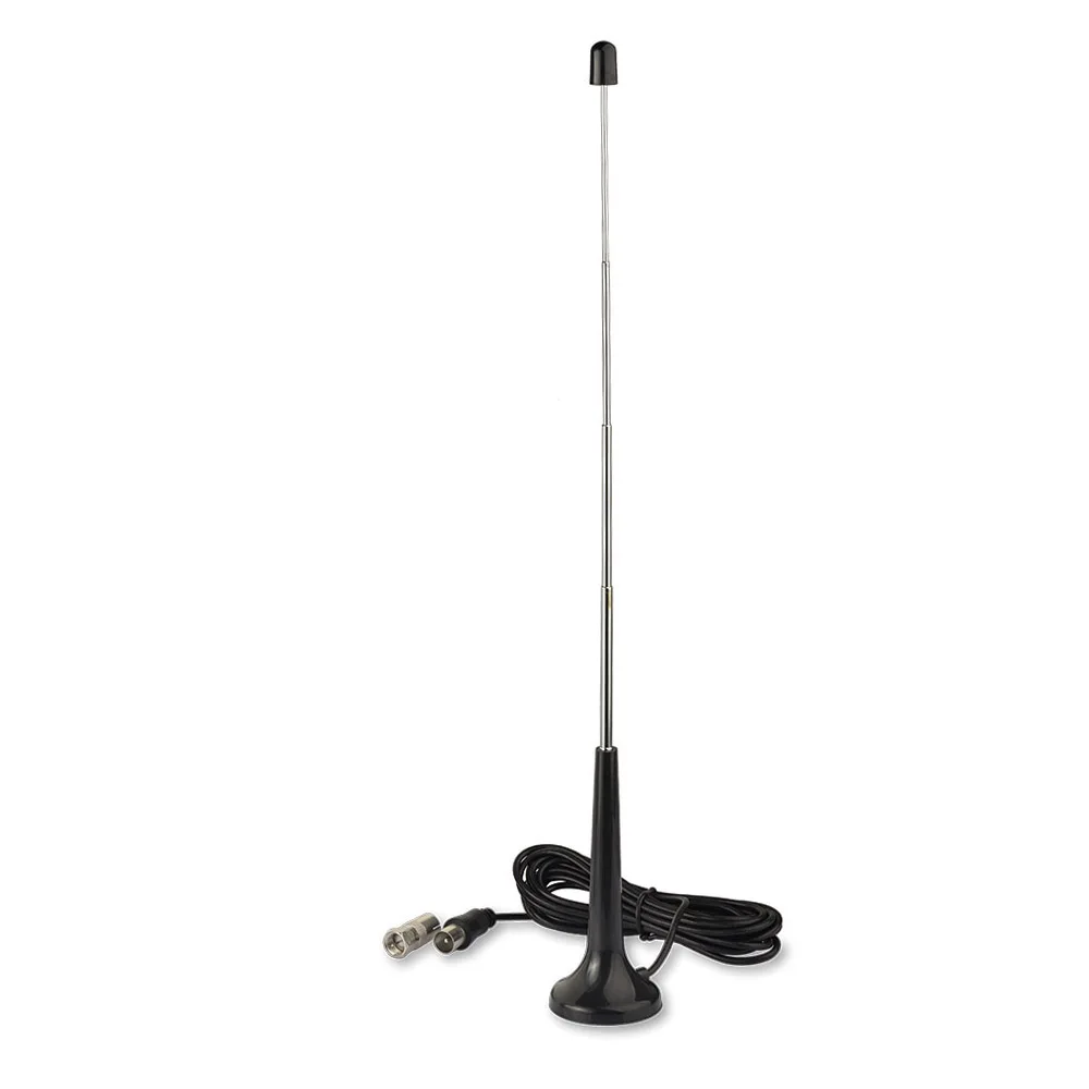 Superbat FM Radio DAB Telescopic Rod Magnetic Base Antenna for Portable Radio Tuner Stereo Receiver AV Receiver Stereo Amplifier