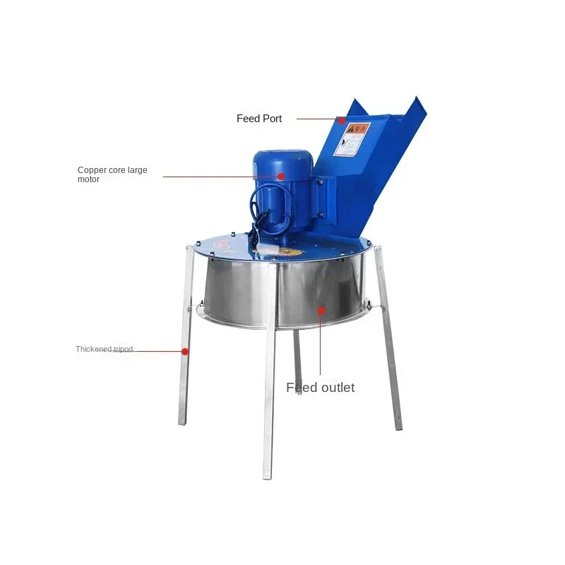 New Feedlot stainless steel grass cutter green feed chopper radish sweet potato slicer agricultural feed processing machine