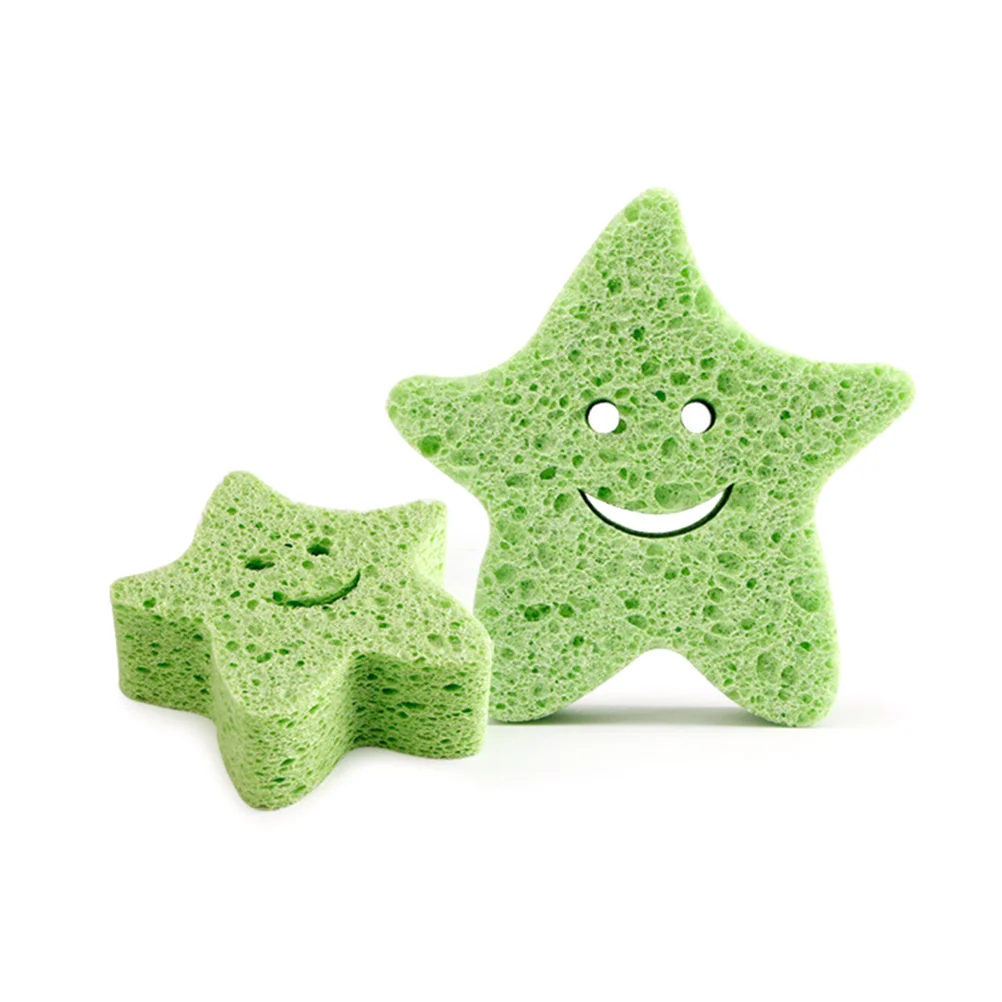 

3 PCS Baby Bathing Sponge Wellies for Kids Items Loofah Pads Scrubber Stuff Shampoo Brush