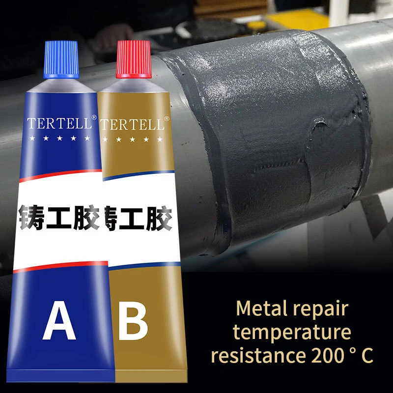 Strong Metal Repair Glue High Strength Cold Welding Glue Magic Plastic Repair Casting Adhesive Heat Resistance AB Glue Sealant