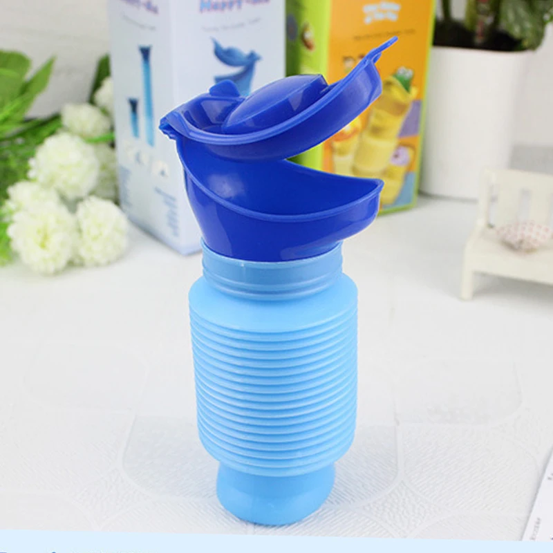 High Quality Male & Female Emergency Portable Urinal Go Out Travel Camping Car Toilet Pee Bottle 750ml Blue Urinals For 1 PCS