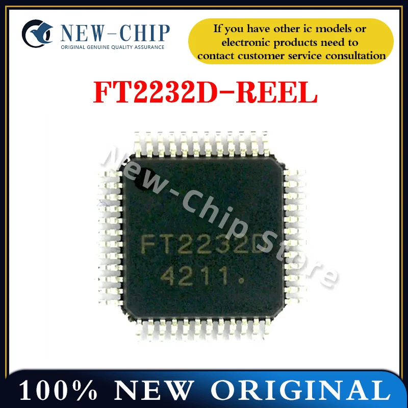 2PCS-50PCS/LOT FT2232D-REEL  FT2232D  LQFP-48  NEW ORIGINAL