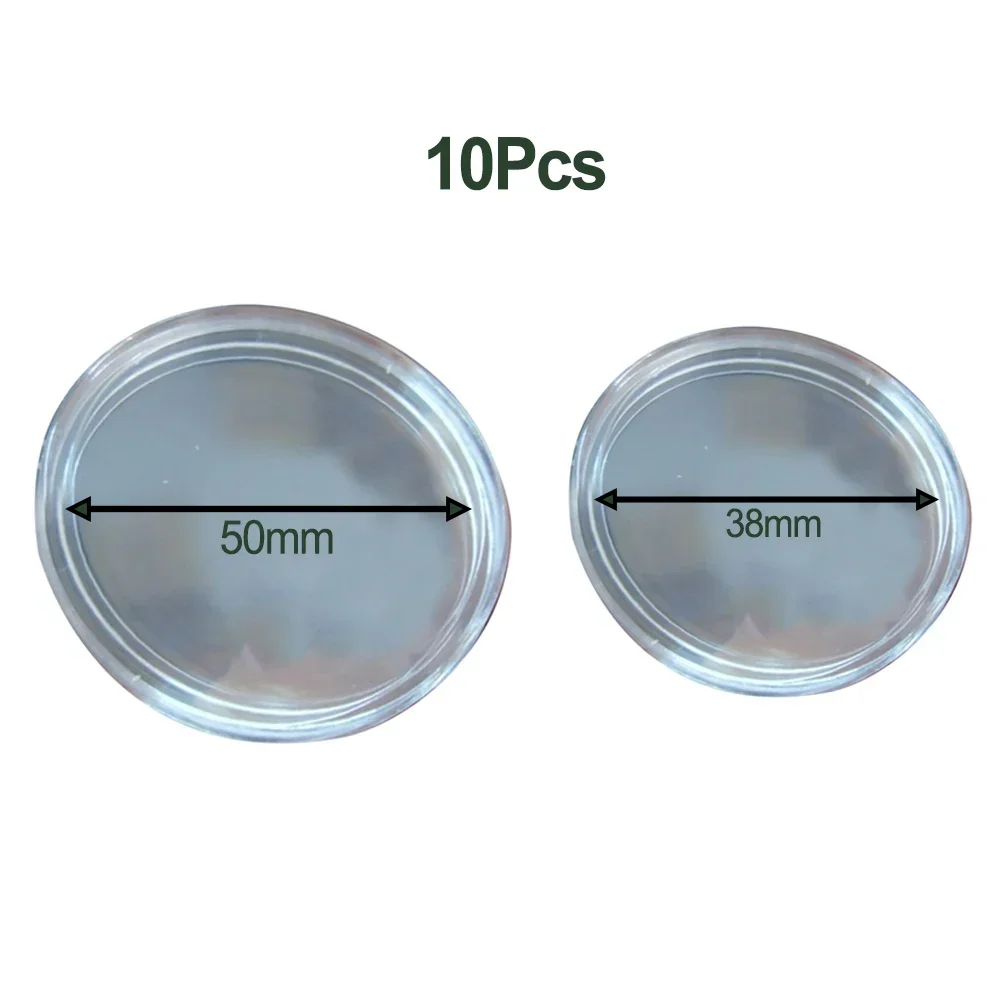 38/50mm Holder Transparent Protection Box Case Coin Capsules Storage Collecting Container Boxes Plastic For Coin Coins 10pcs