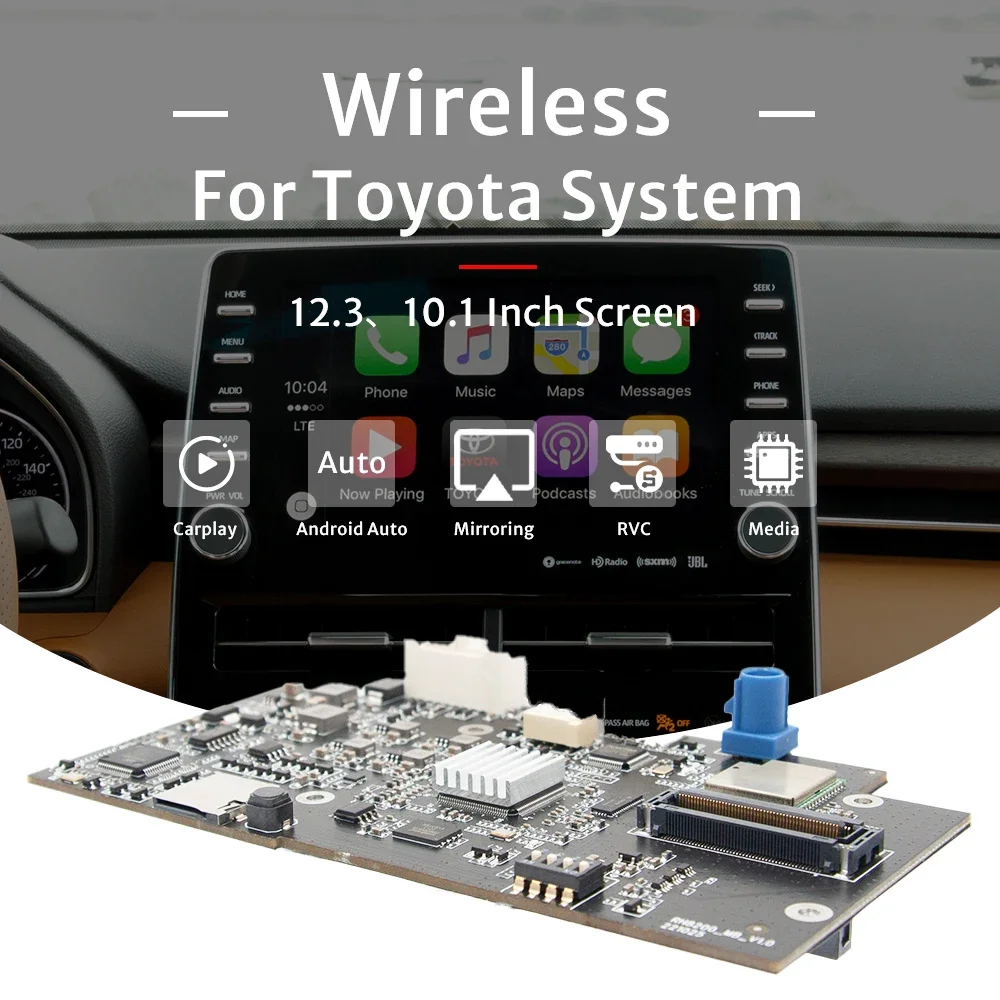 High qualityCar Electronic Wifi Wireless CarPlay Android Auto Retrofit Kit Module   for   Original Screen Reverse Image