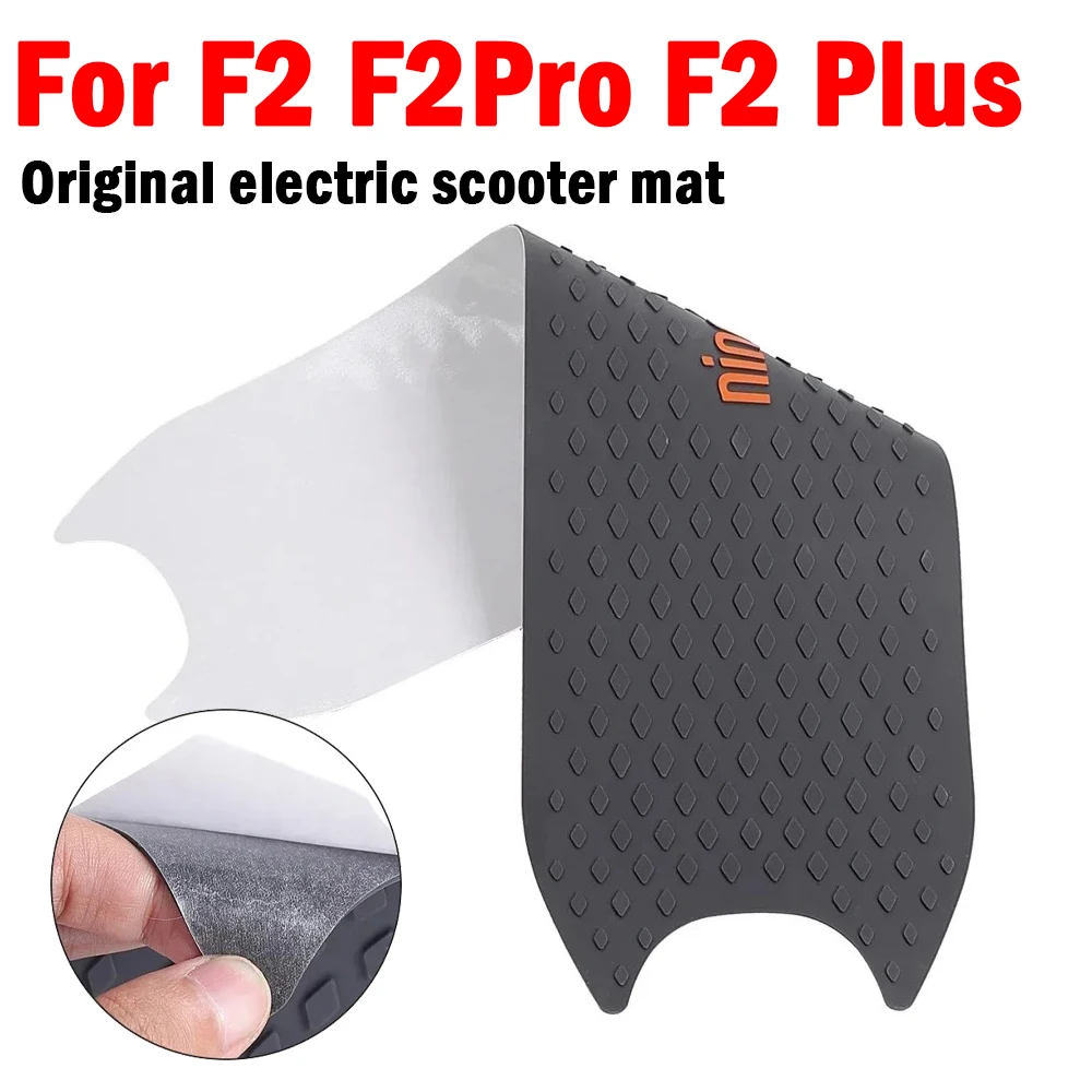 Tapete de pé original para scooter elétrica segway ni-ne-bot kickscooter f2 f2pro, peças adesivas de borracha antiderrapante para pedal