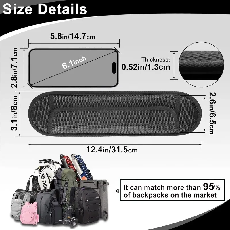 1pcs Weight Reducing Shoulder Pad Dual Backpack Stress Reducing Wider Weight Reducing Schoolbag Shoulder Strap Instrument Shoul