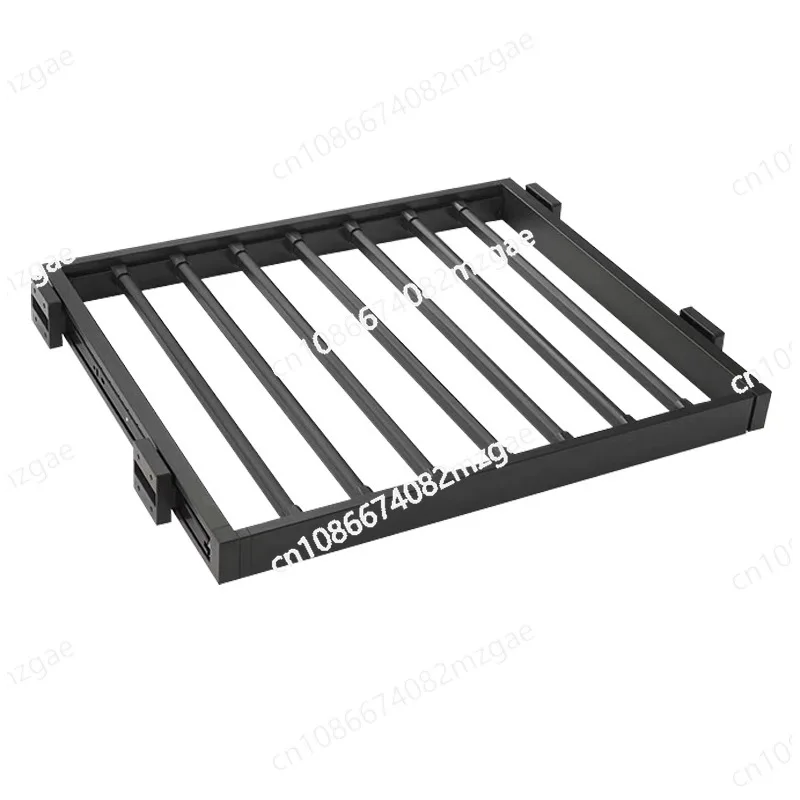 

Balcony hidden built-in slide rail retractable drying rack