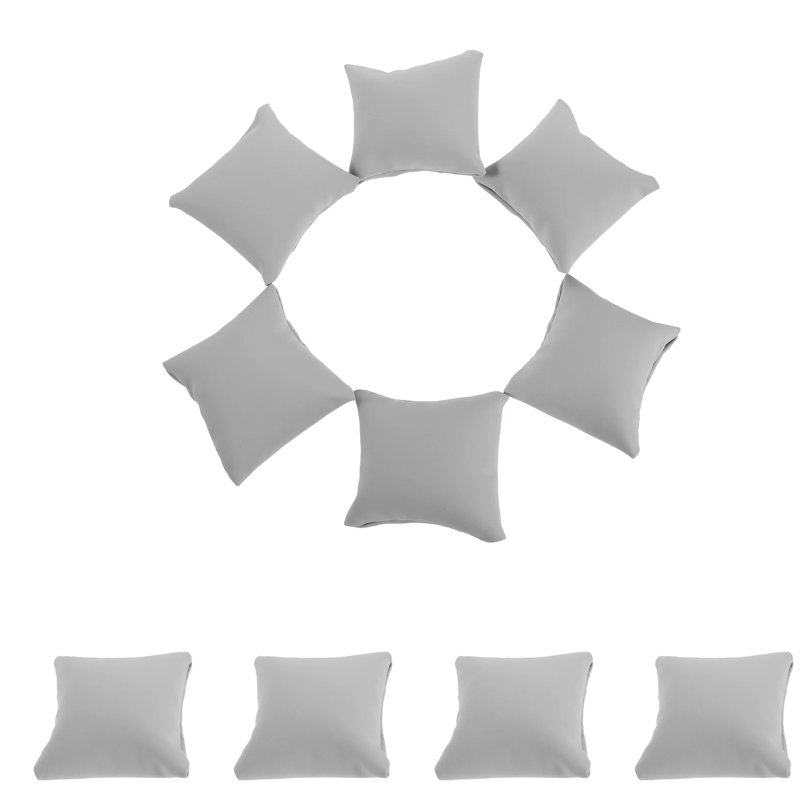 

10pcs Watch Pillows For Box 3.54''X3.14'' Small Bracelet Display Cushions Grey Pu Jewelry Organizer Pillow Watch Holder