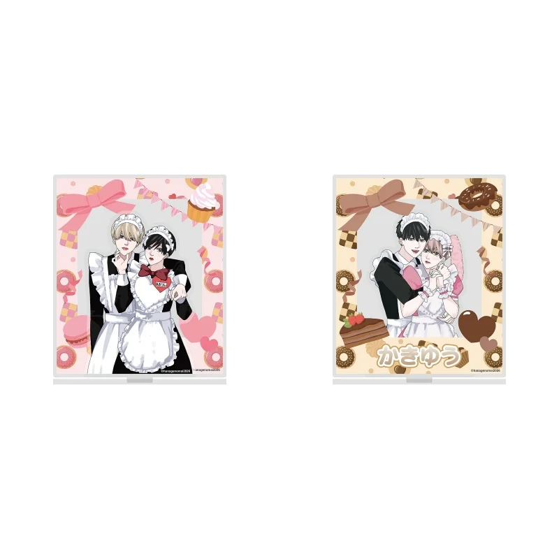 BL Takara-kun & Amagi-kun maid outfit Acrylic Stand Model Plate Keychains Bedroom decoration Festivals Gifts