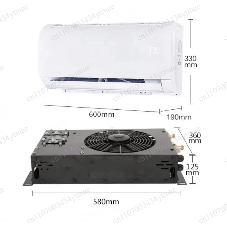 Portable Mini Electric Air Conditioner 12V 24V 220V DC Cooling Unit for Truck RV Ship New Energy Vehicle and Diesel Generator view 2