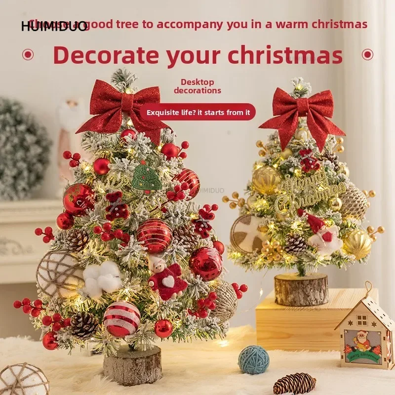 Christmas decoration Christmas tree home desktop ornament 0.6 meters mini desktop ins simulation tree package
