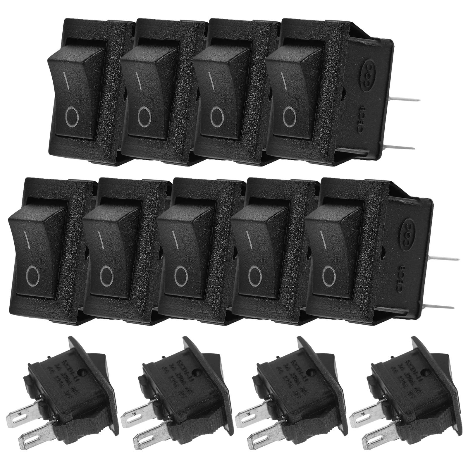 

15 Pcs Rocker Switch Power Control 2 Pin off Joystick Boat Car SPST