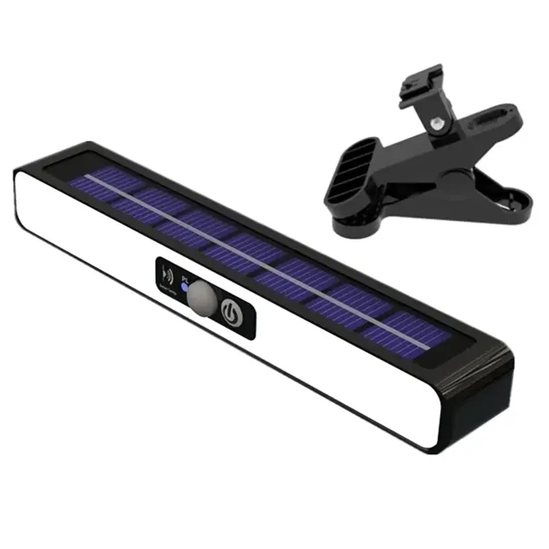 A93Z Solar Fence Light, Clip On Outdoor Waterproof Motion Sensor Light, Portablesolar Powered Security Lamp For Garden Yard