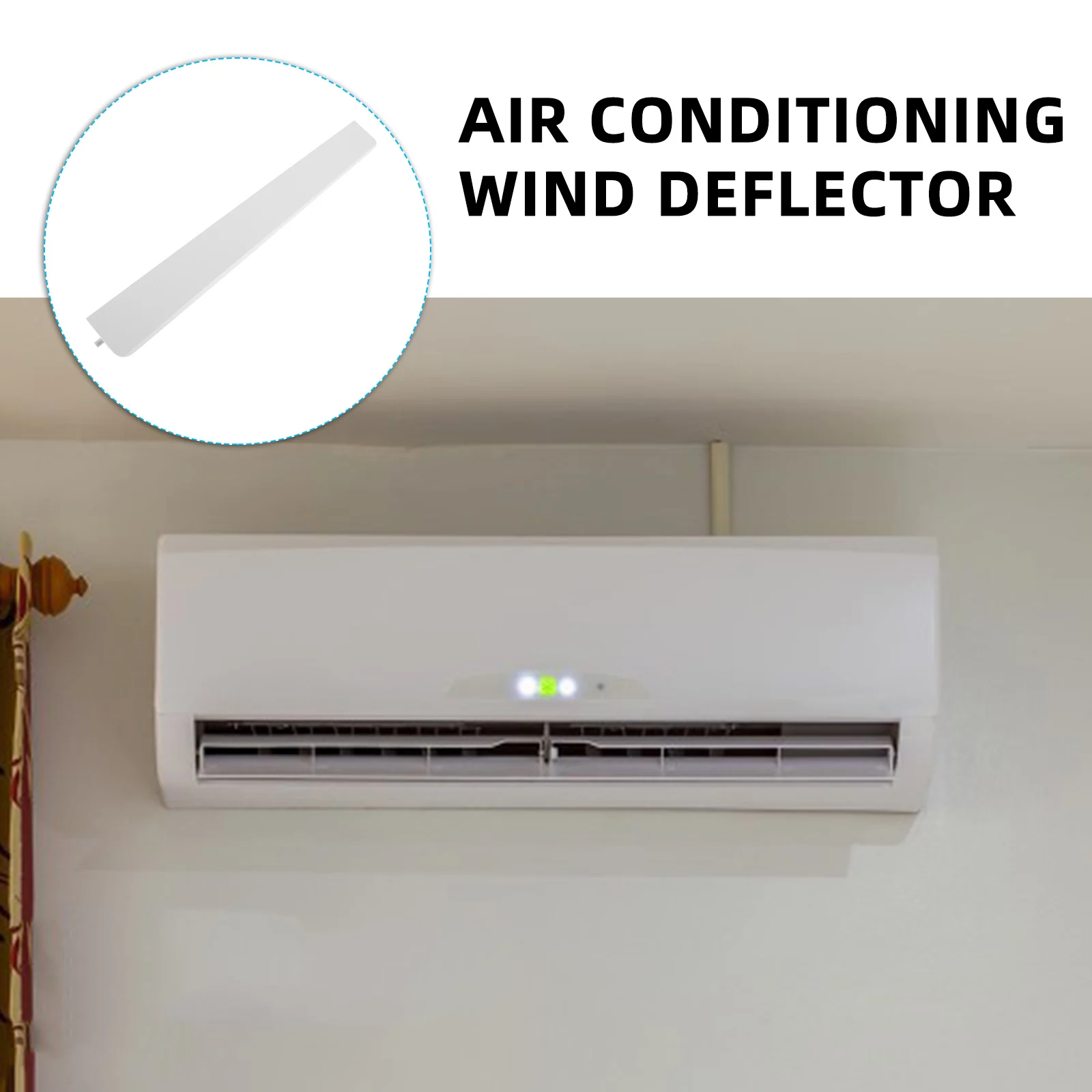 Air Conditioner Side Panels Air Conditioning Wind Deflector Duct Kit Guide Plate For Home Office Use Ventilation