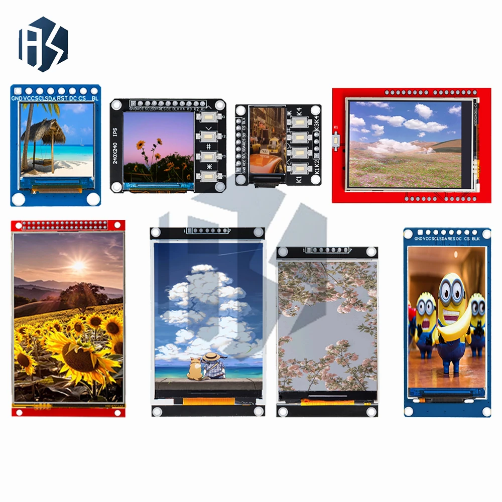 TFT Display 1.44/1.69/1.8/2.4/2.8/3.5 Inch TFT Full Color Screen LCD Module ILI9341 Driver Interface SPI for Arduino