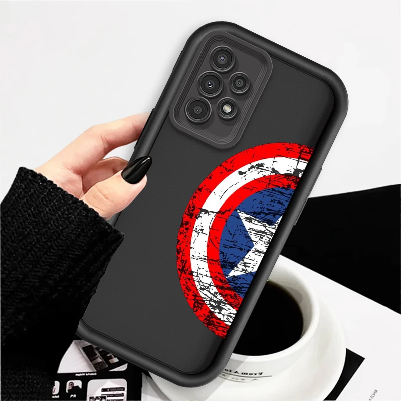 Marvel Logo Fashionable Cool For Samsung A73 A71 A54 A53 A52 A51 A33 A32 A21S A14 A13 A12 A03 A04 A05 5G Eye Ladder TPU