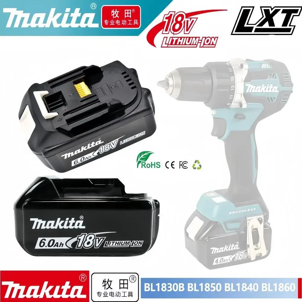 

18V 5.0Ah Makita Original With LED lithium ion replacement LXT BL1860B BL1860 BL1850 Makita rechargeable power tool battery 5000