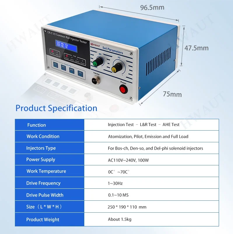 Multifunktions CR-C Diesel Common Rail Elektronische Injektor Tester Und S60H Düse Validator Test Diagnose Tool Kit Für Siemens