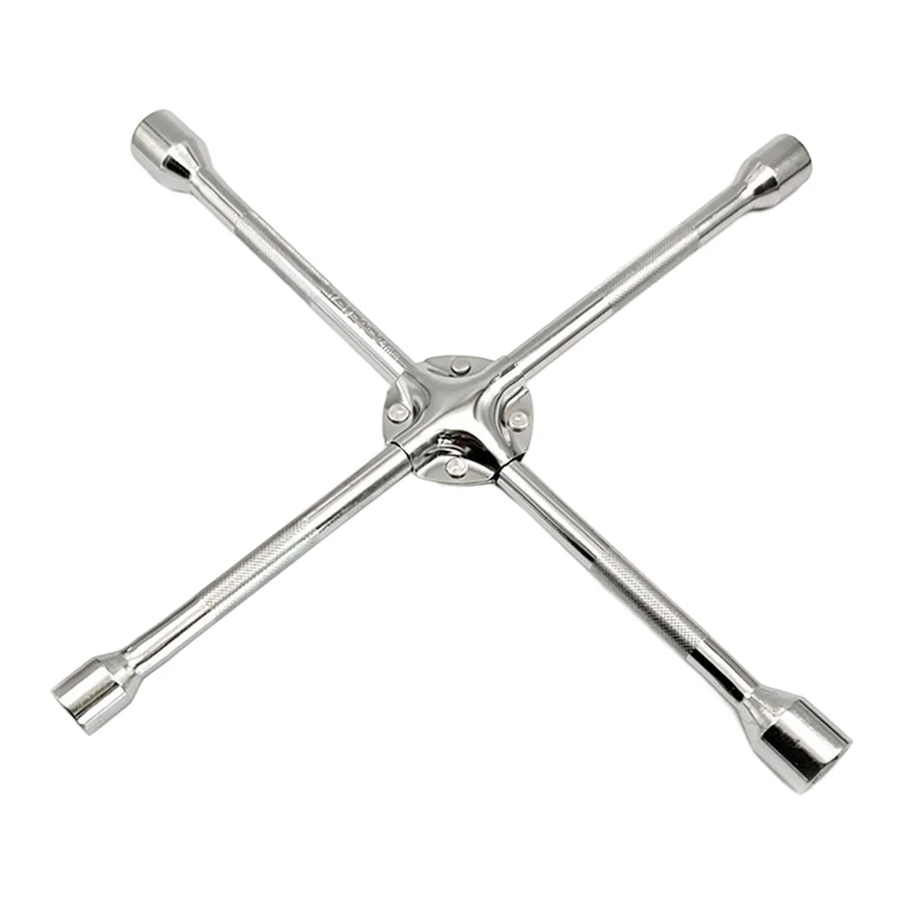 16 Inch For cross Wrench Tool Chromium Plated 45# Alloy Steel Construction for Tire Nut Removal Ergonomic Grip
