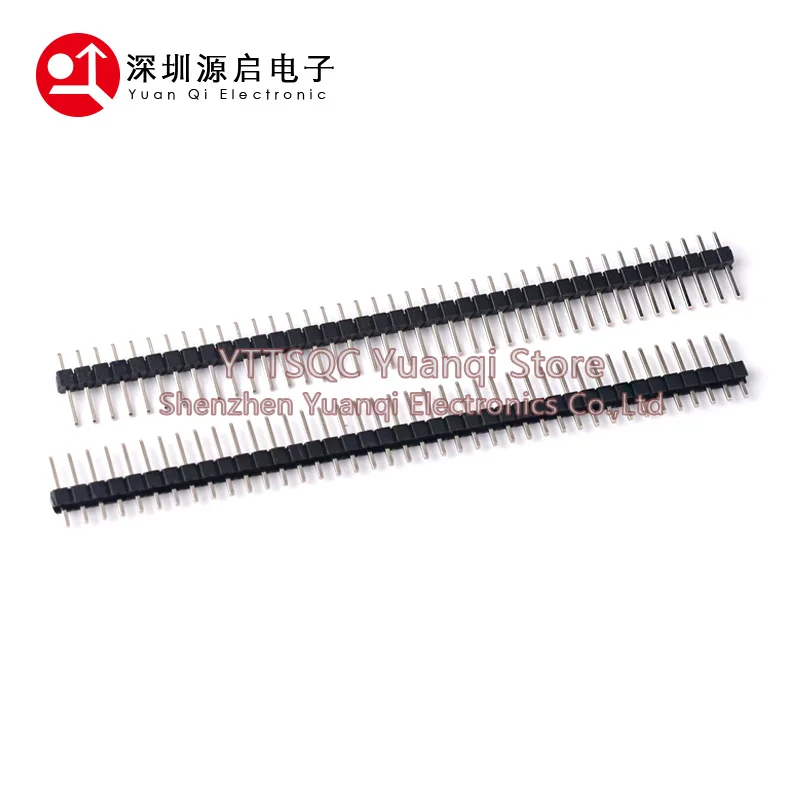 30PCS 40 Pin Breakable Pin Header 2.54mm Single Row Male Header Connector Kit PCB Pin Strip For Arduino