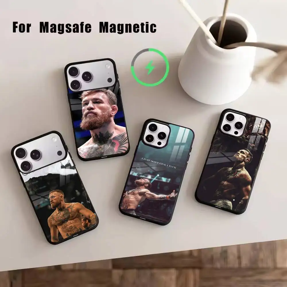 

Conor McGregor-G Boxing Phone Case For iPhone17,16,15,14,13,12,11 Plus,Pro Magnetic with Magsafe Wireless Charging