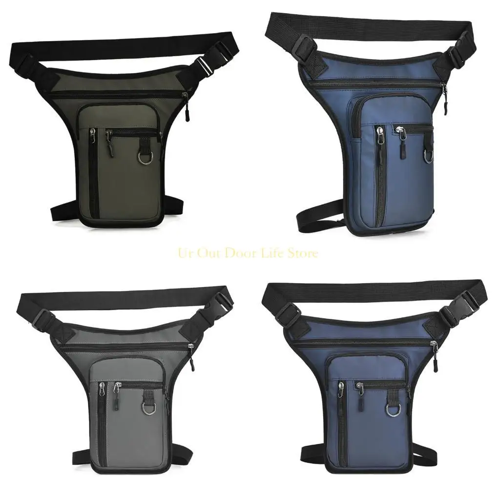 

77UF Leg Bag Outdoor Waist Pack Water Resistant Sport Leg Bag Multifunctional Thigh Bag for Motorcycle Running Hiking Fishing