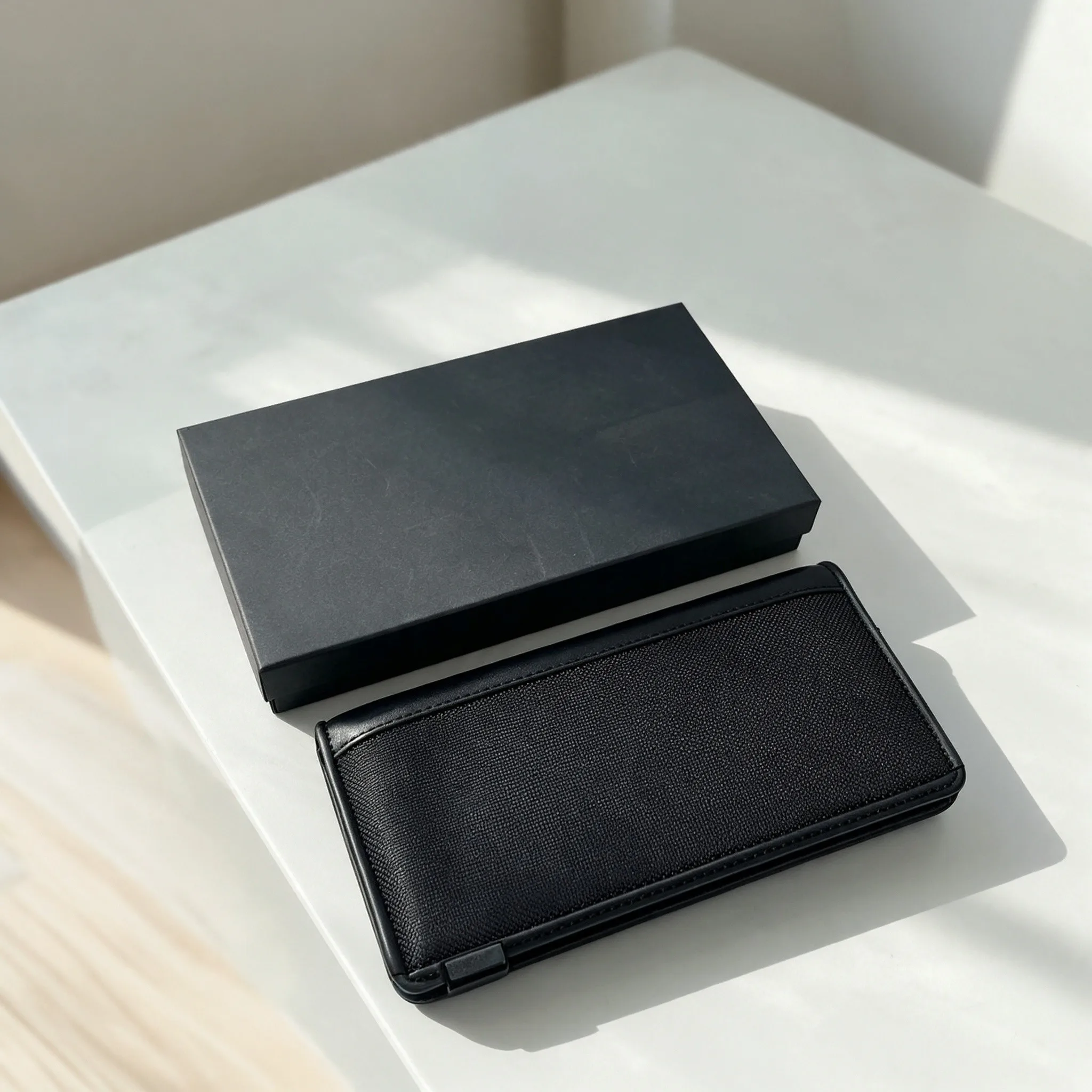 Men's Long Zipper Nylon Wallet, Business Casual Coin Purse