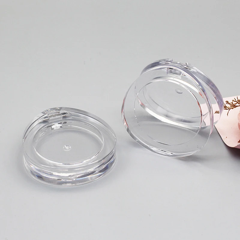 Puste pudełko na cienie do powiek Okrągłe etui na cienie do powiek i korektor Przenośny pojemnik na cienie do powiek dla kobiet i dziewcząt