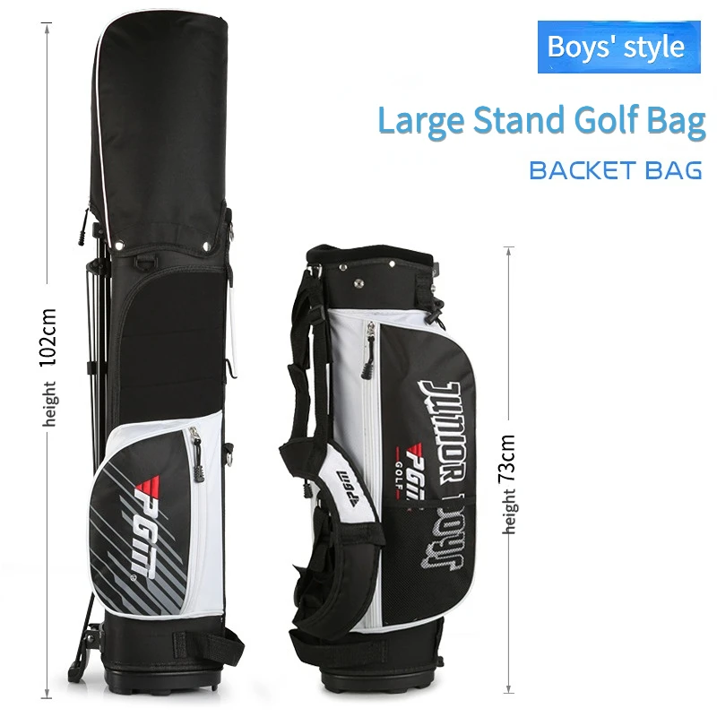 PCM Golf Ball Tasche Nylon Kinder Stand Gun Taschen Tragbare Edition Halterung Pack Doppel Schulter Gurt Rucksack