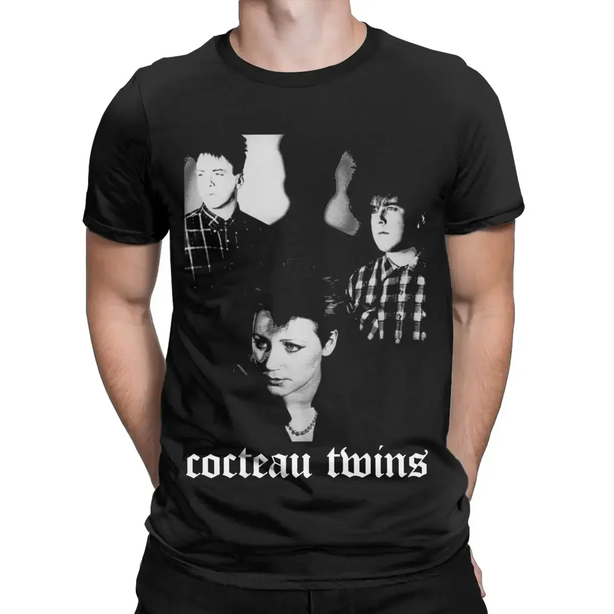 ekip boyun giyim artı boyutu Erkek t-shirt Cocteau Twins Twins Vintage saf pamuk Tee gömlek kısa kollu  Shirt graphic t shirts