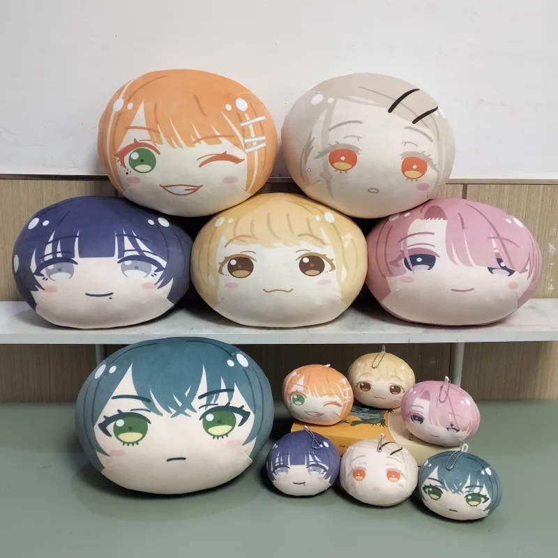 Gakuen iDOLM@STER Omanjuu Niginigi Mascot Plush Keychain Tsukimura Temari Shiun Kiyoka Cute Doll Bag Pendant Itabag Charm Gift