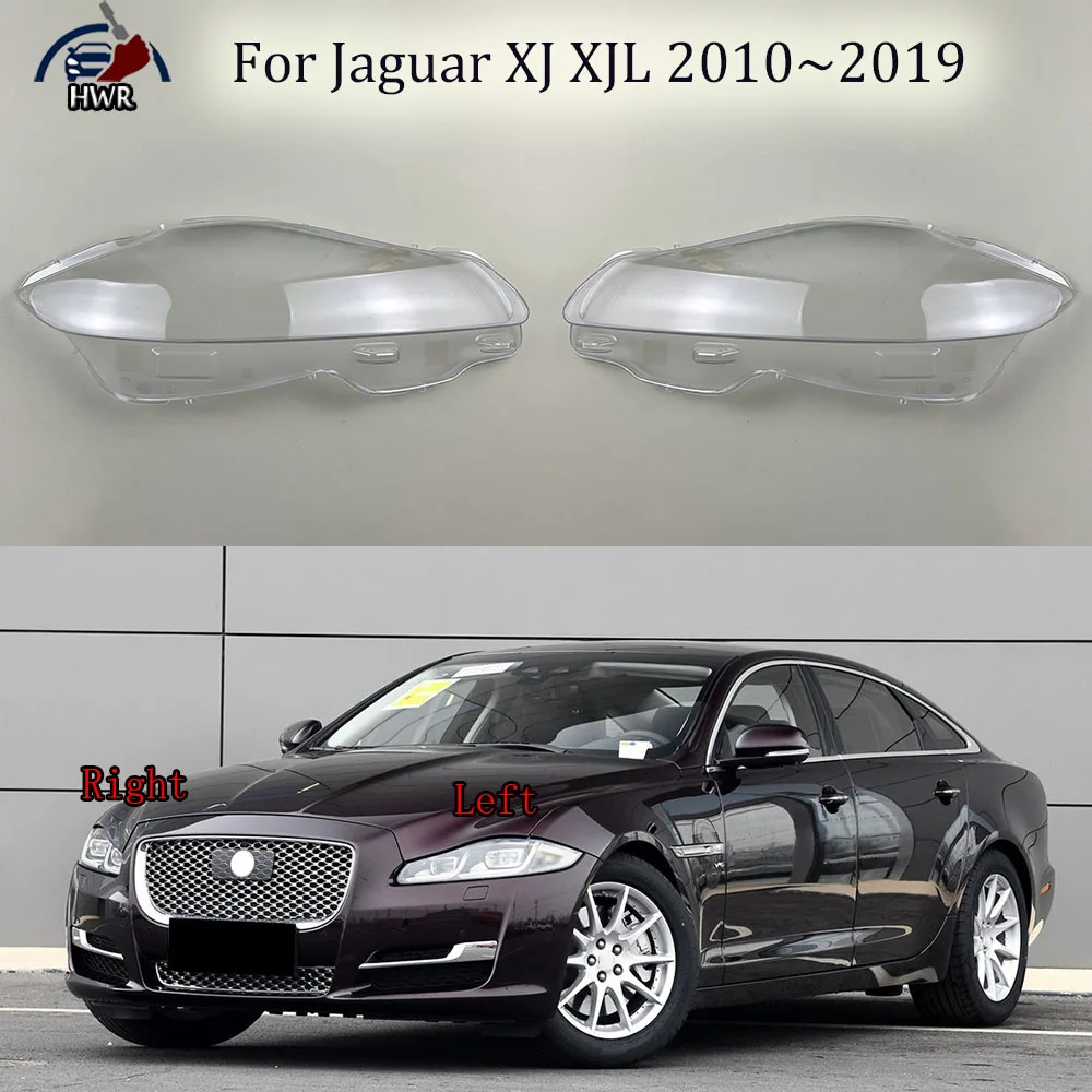 

For Jaguar XJ XJL 2010~2019 Headlight Cover Headlamp Shell Mask Transparent Lampshdade Lens Plexiglass Auto Replacement Parts