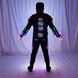 Zukünftige LED -Robot -Tanzanzug, Festival Feiern, Abschlussballparty, Musikshow Kostüm, Tänzer, Clubkleid 10 Hauptverkäufe LED -Kleid - №9