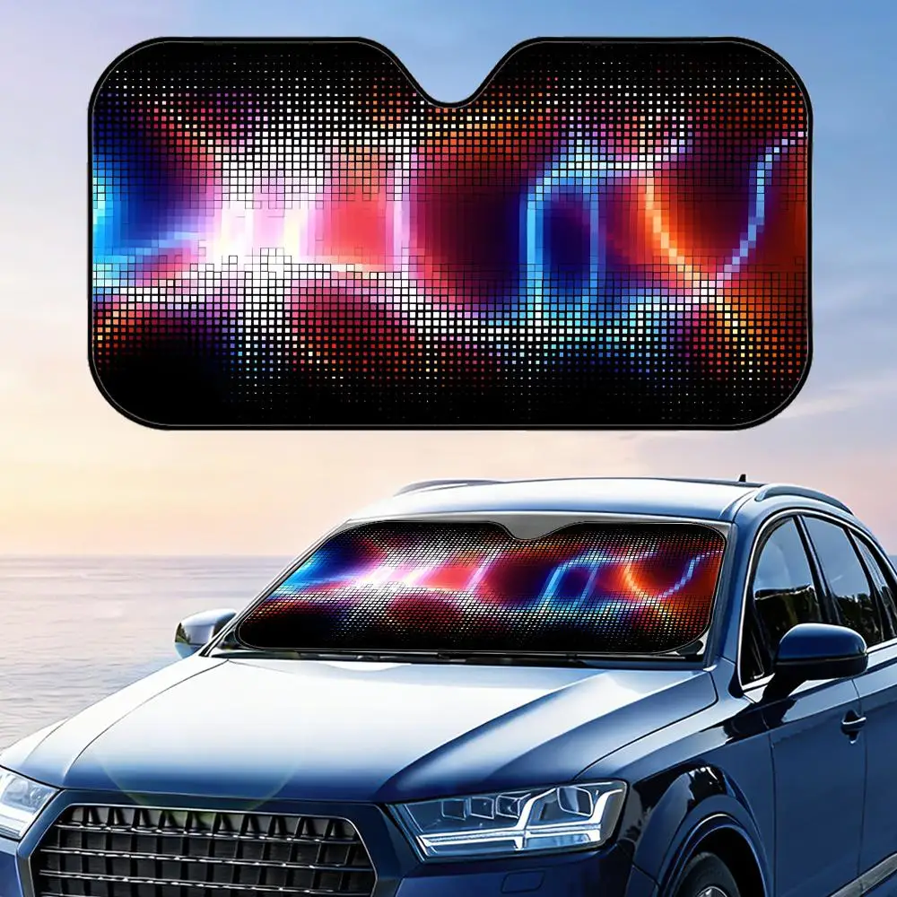 

Technology Particles Sun Visor Reusable Aluminum Foil Windshield UV Protection Heat Insulation Cover Foldable Sun Visor Shade