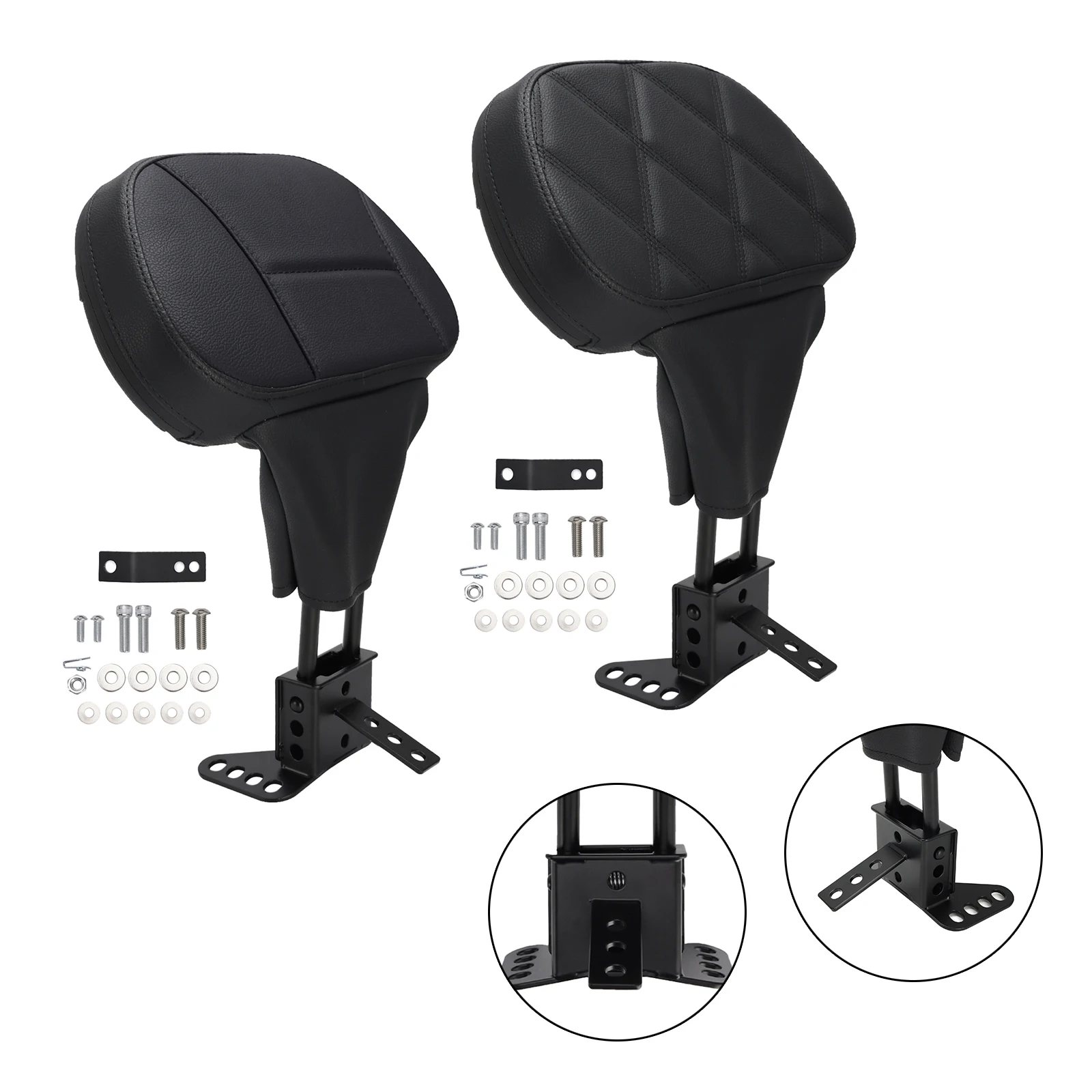 

Topteng Driver Backrest pad fit for Street Electra Road Glide Road King Tri Glide 1988-2001 2002 2003 2004 2005 2006 2007 2008