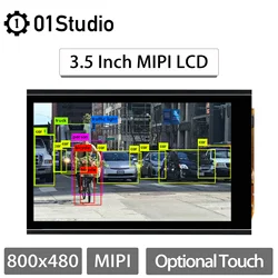 01Studio 3.5 Inch MIPI LCD Display Screen Capactiance Touch for K230 AI Development Board Micropython Accersory