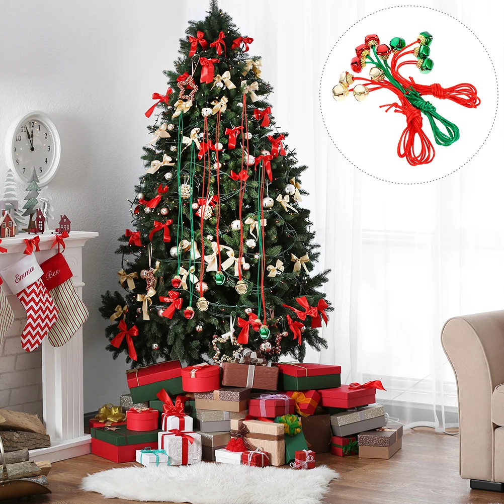 36 stuks mooie kerstbel kettingen mooie hanger sieraden prachtige decoratie rekwisieten