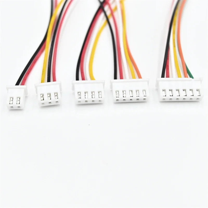 10Sets SH1.0 JST1.25 ZH1.5 PH2.0 XH2.54 Connector Female+Male 2/3/4/5/6/7/8/9/10P Plug With Cable 10/20/30cm