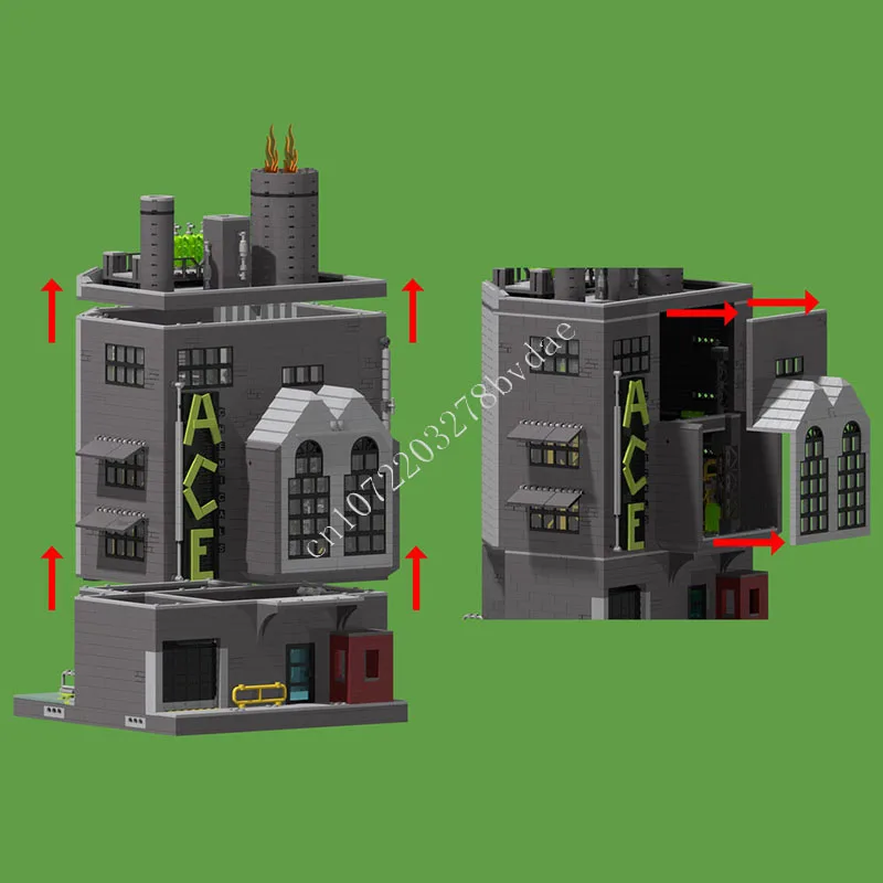 3112 PCS City Modular Chemical Factory Building Blocks Architecture Model Educational Assembly Home Decoration Gift For Adults