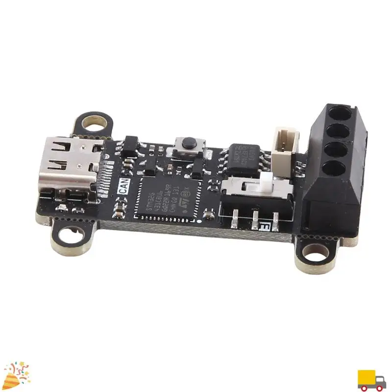 1 قطعة TYPE-C USB إلى CAN وحدة Canable SLCAN مصحح الأخطاء الأسود PCB دعم برنامج الاتصالات Python-CAN