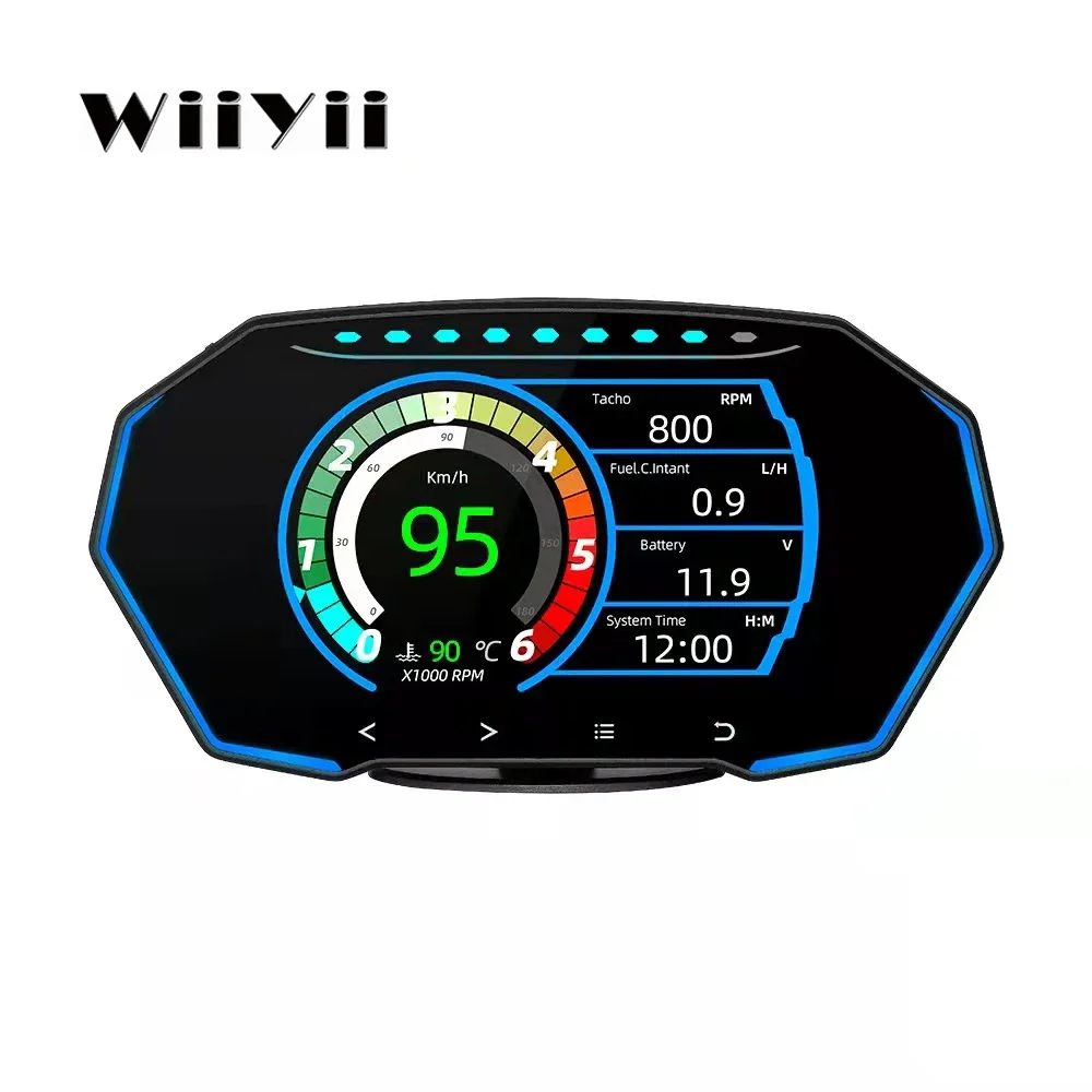 New Model F11 GPS+OBD2 Smart Gauge TFT LCD Screen Multiple Functions Car HUD Head Up Display