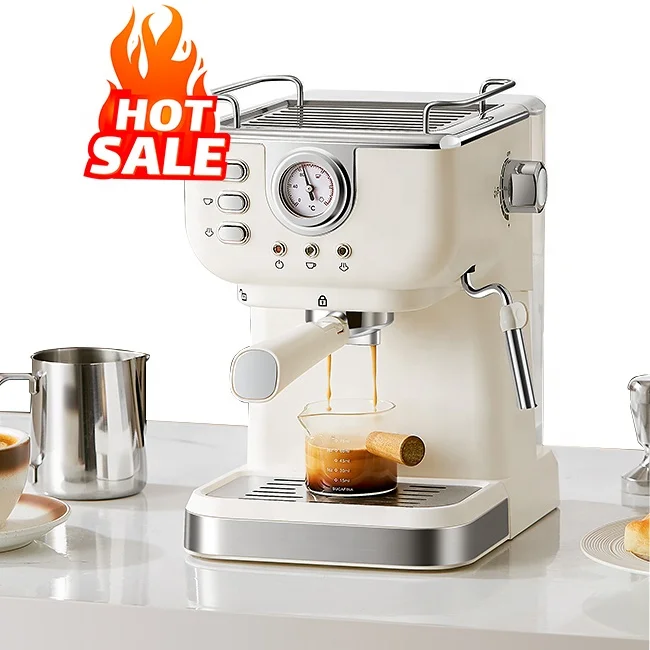 ST Goedkope Voorraad 1050W 1.5L Home Office Restaurant Cafe Semi-automatische Espresso Elektrische Koffie Koffiezetapparaat